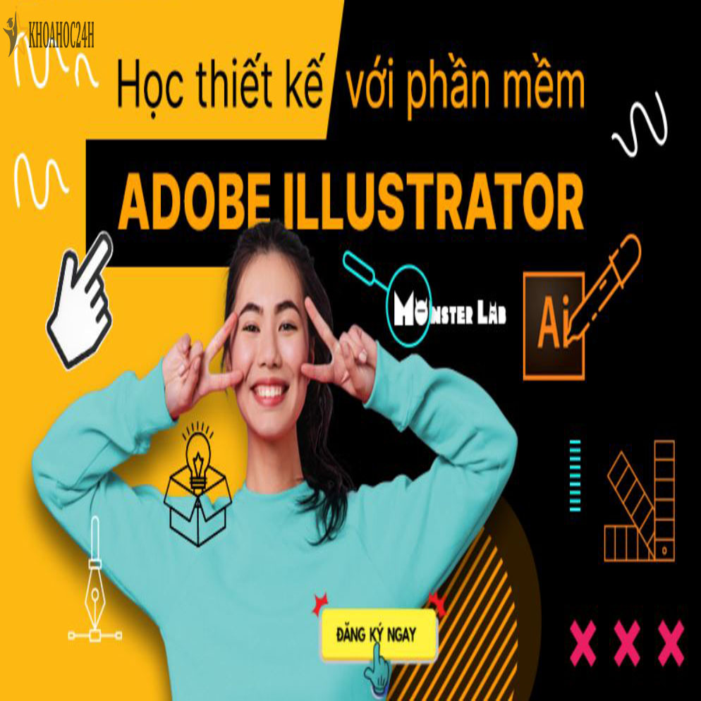 Share Khóa Học Illustrator Cơ Bản 2025 Cùng Monster Lab Academy