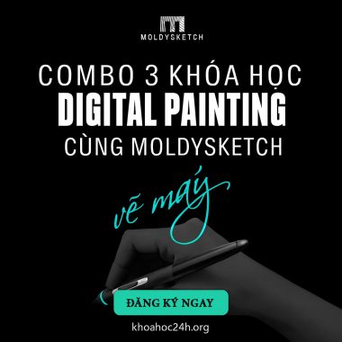 Combo 3 Khóa Học Digital Painting Cùng Moldysketch