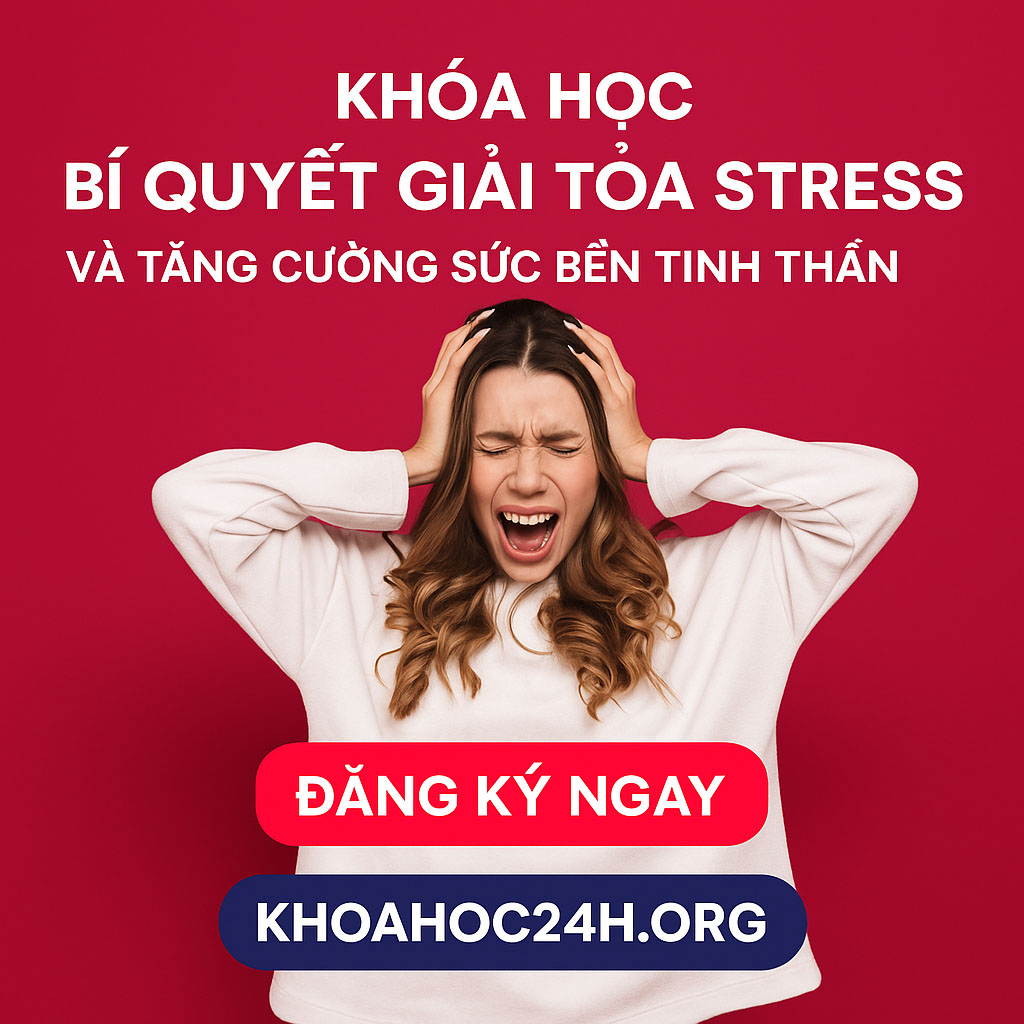 Khóa Học Bí Quyết Giải Toả Stress Và Tăng Cường Sức Bền Tinh Thần Khóa Học Bí Quyết Giải Toả Stress Và Tăng Cường Sức Bền Tinh Thần