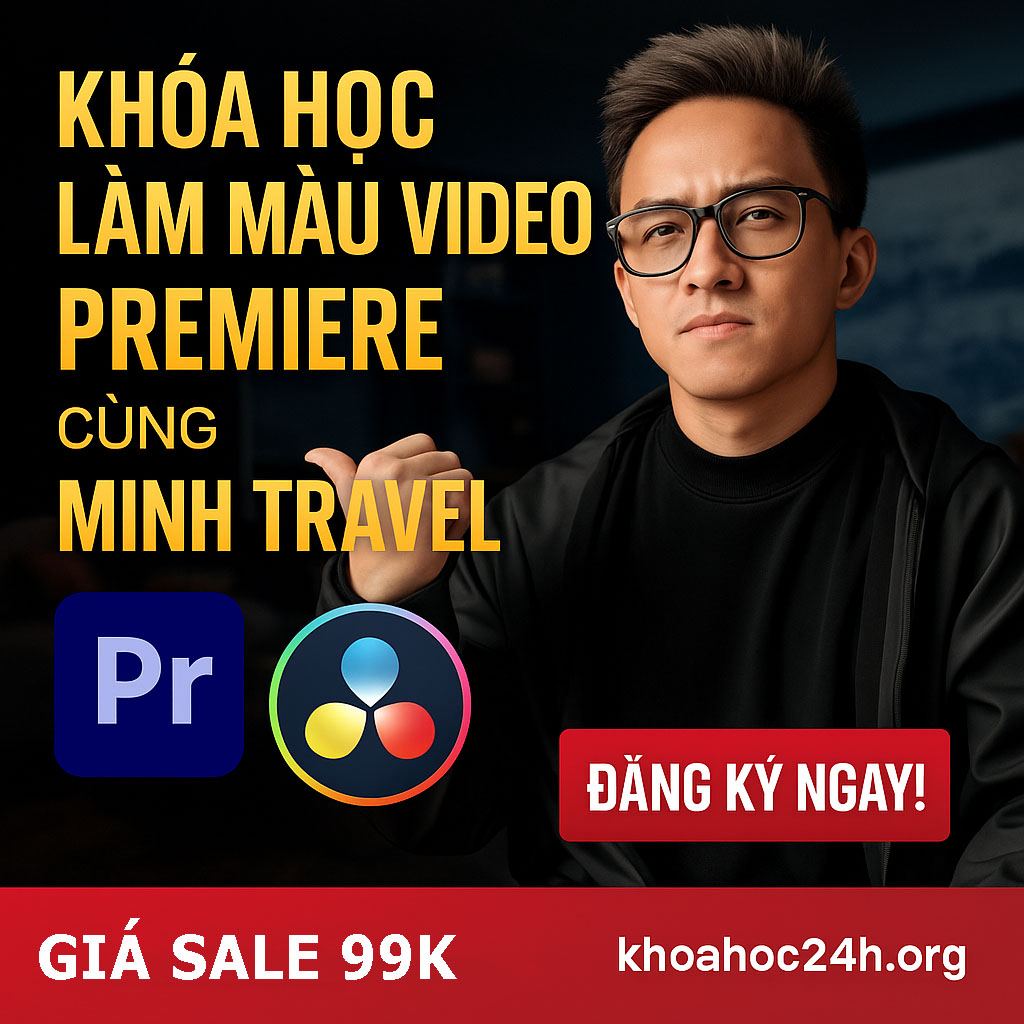 Khóa Học Học Làm Màu Video Premiere Cùng Minh Travel Khóa Học Học Làm Màu Video Premiere Cùng Minh Travel