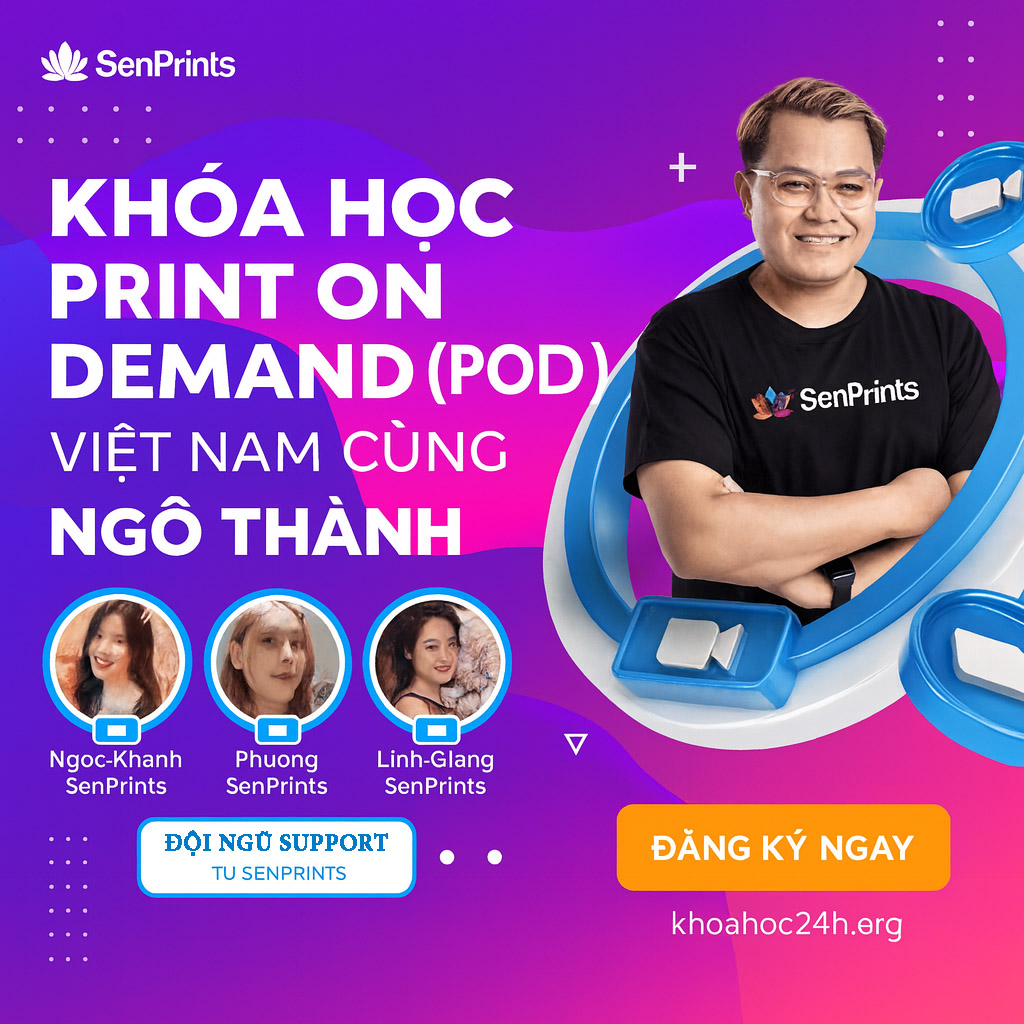 Khóa Học Print On Demand (Pod) Việt Nam Cùng Ngô Thành Khóa Học Print On Demand (Pod) Việt Nam Cùng Ngô Thành