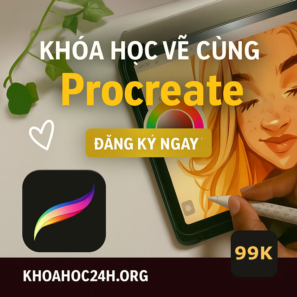 Khóa Học Vẽ Cùng Procreate Khóa Học Vẽ Cùng Procreate