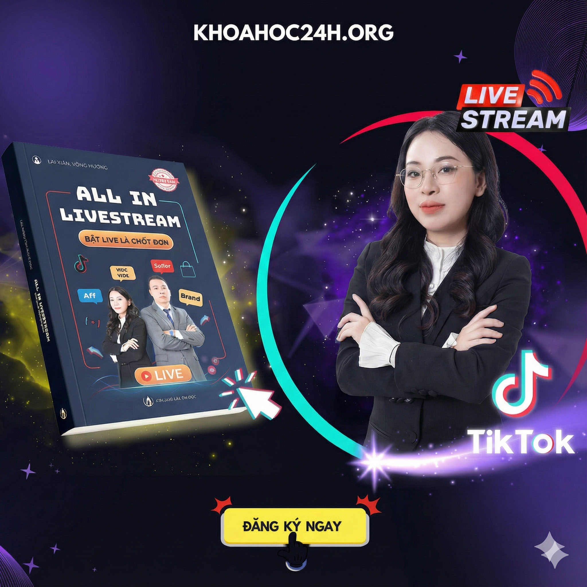 Khóa Học All In Livestream TikTok Mới Nhất Cùng Tổng Hương