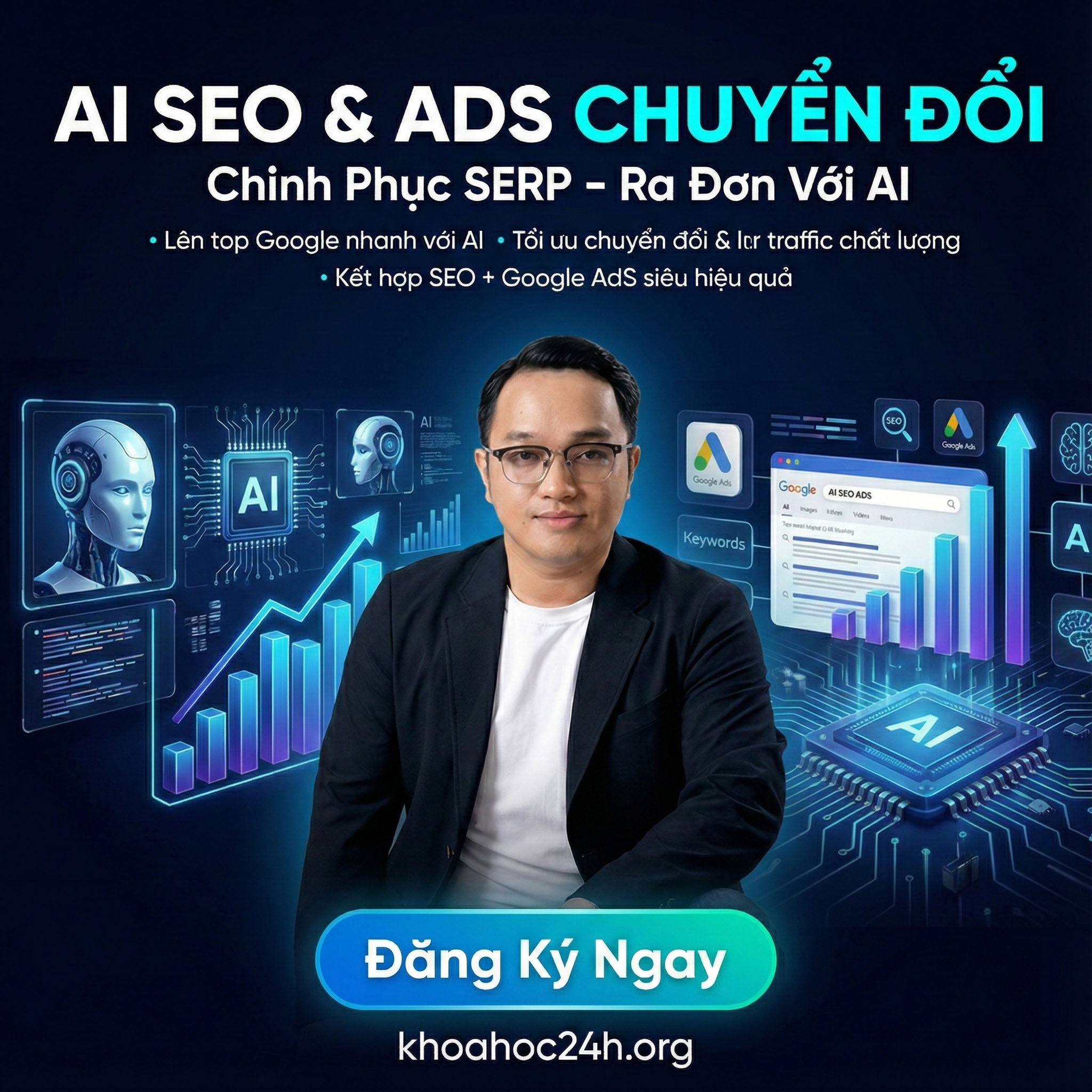 Khóa Học SEO WowContent AI & ADS Chuyển Đổi Phạm Đăng Định
