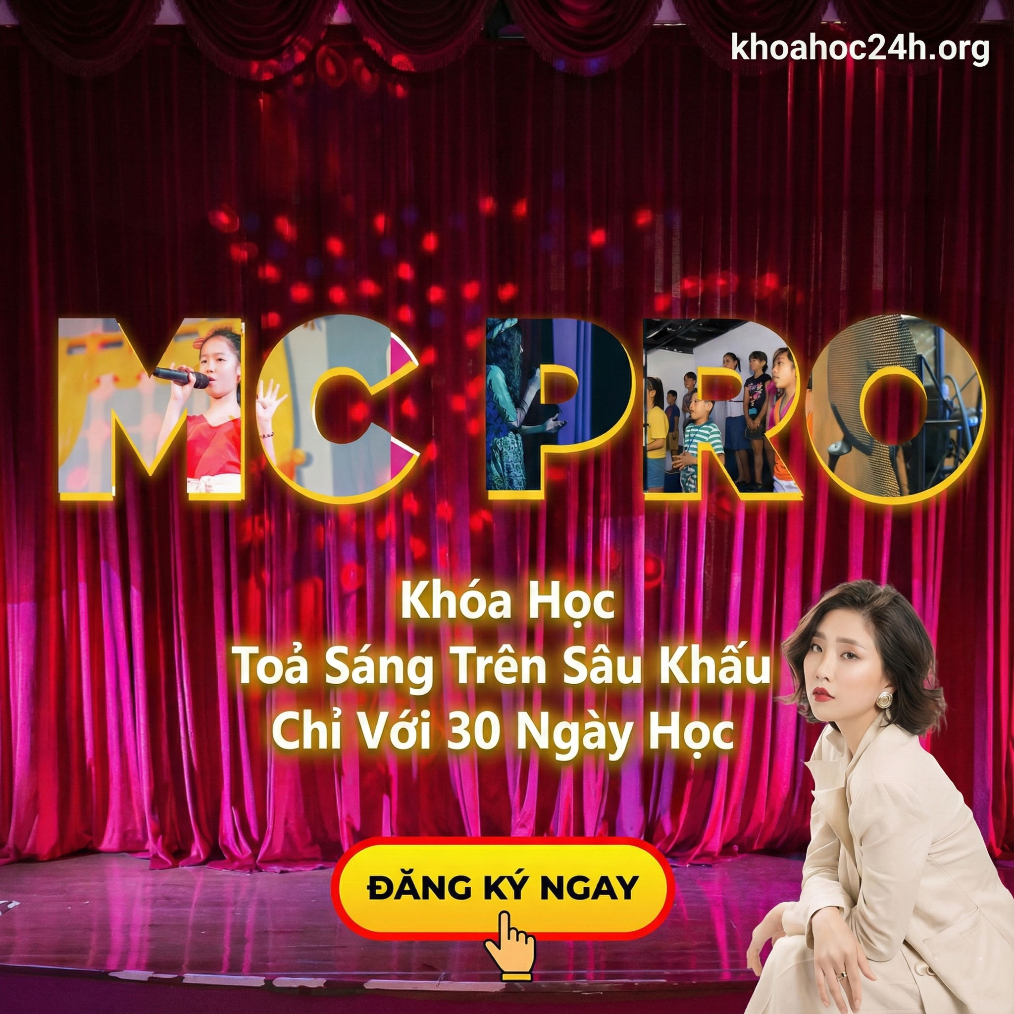 Khóa Học Toả Sáng Trên Sâu Khấu Chỉ Với 30 Ngày Học