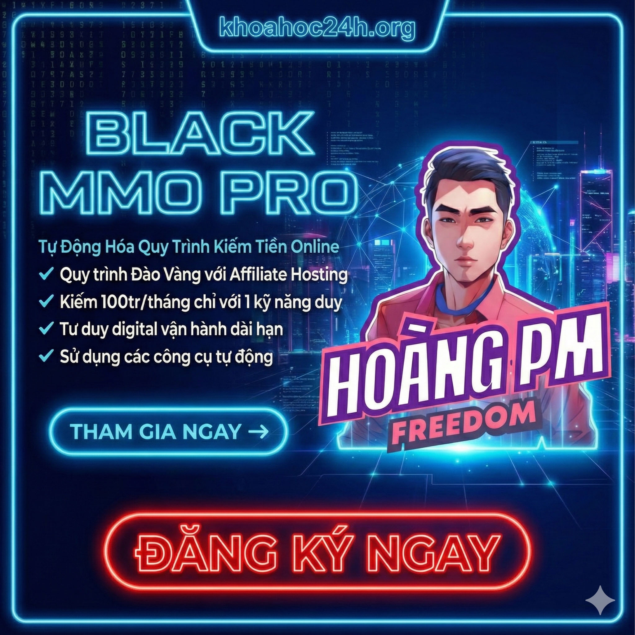 Khóa Học Tự Động Hóa Quy Trình Kiếm Tiền Online Cùng Hoàng PM Khóa Học Tự Động Hóa Quy Trình Kiếm Tiền Online Cùng Hoàng PM