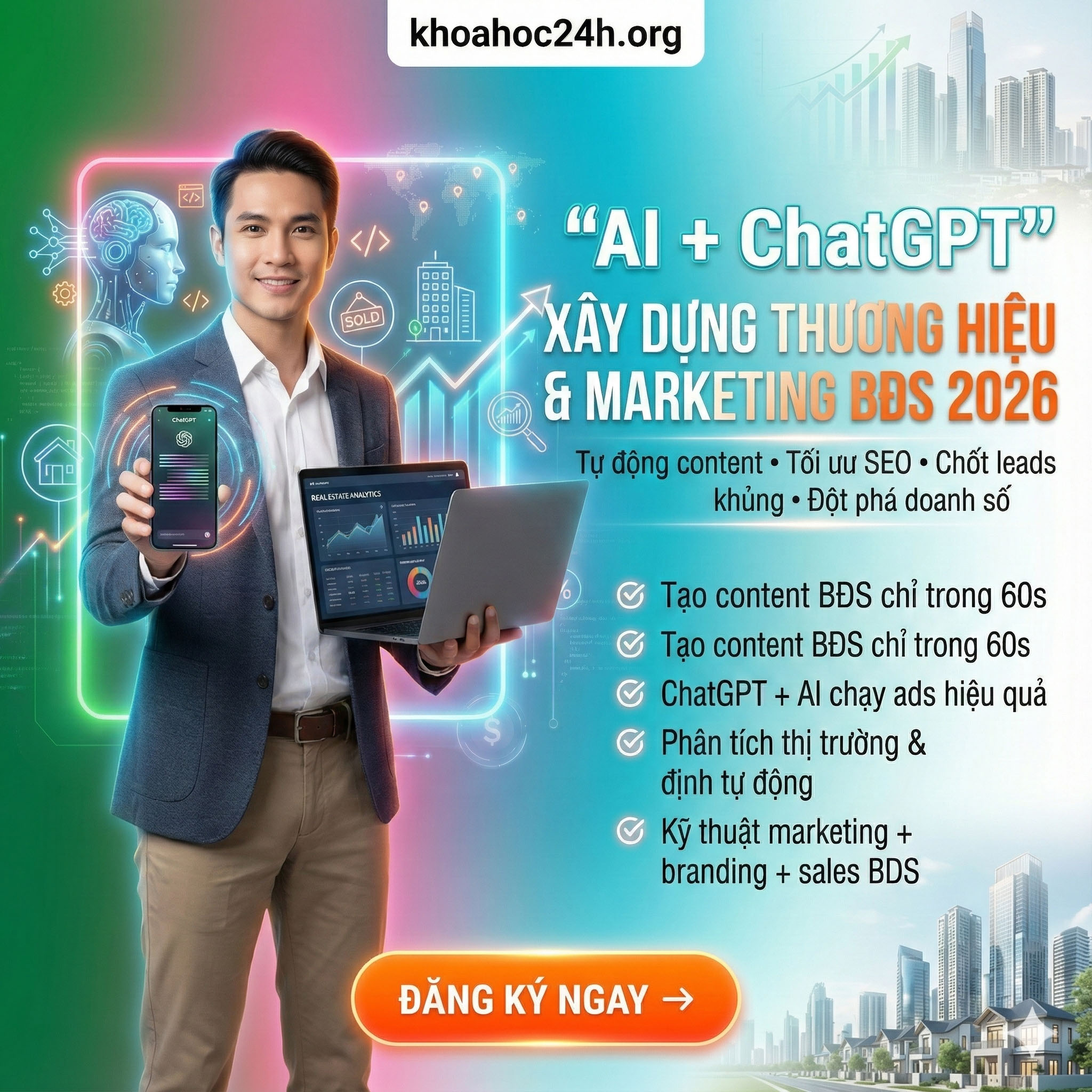 Khóa Học Ứng Dụng AI Và Chatgpt Xây Dựng Thương Hiệu & Maketing BĐS 2026 Khóa Học Ứng Dụng AI Và Chatgpt Xây Dựng Thương Hiệu & Maketing BĐS 2026