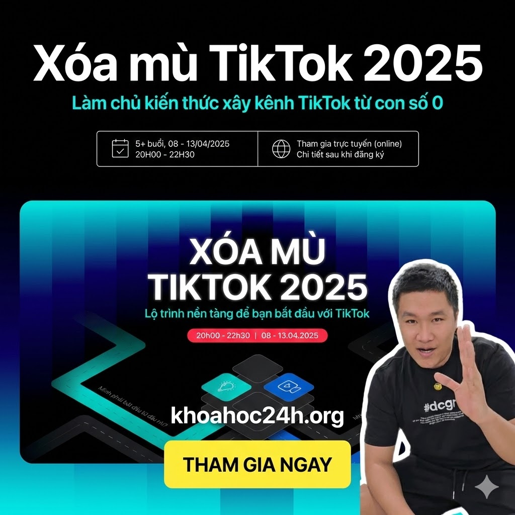 Chia sẻ Khóa Học Xóa Mù TikTok 2025 Cùng Duy Muối Chia sẻ Khóa Học Xóa Mù TikTok 2025 Cùng Duy Muối