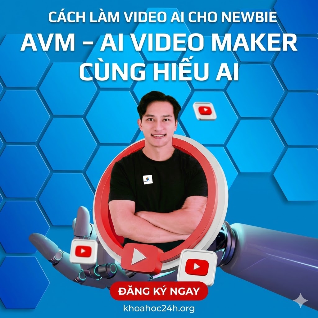 Khóa Học AVM – AI VIDEO MAKER Cùng Hiếu AI Khóa Học AVM – AI VIDEO MAKER Cùng Hiếu AI