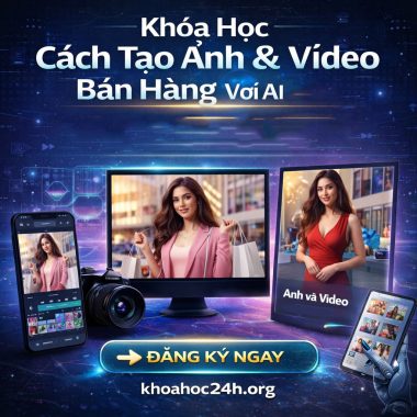 Khóa Học Cách Tạo Ảnh & Video Bán Hàng Với AI 2025