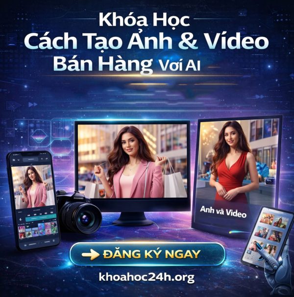 Khóa Học Cách Tạo Ảnh & Video Bán Hàng Với AI 2025