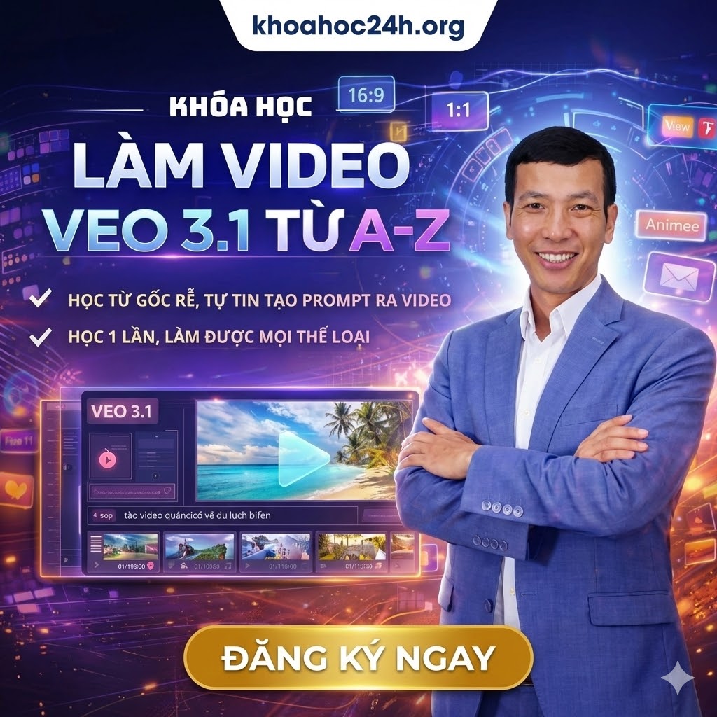 Khóa Học Làm Video VEO 3.1 Từ A – Z Cùng Lê Đăng Khương