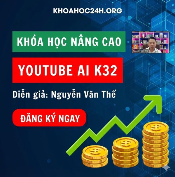 Khóa Học Nâng Cao YouTube AI K32 – Nguyễn Văn Thế