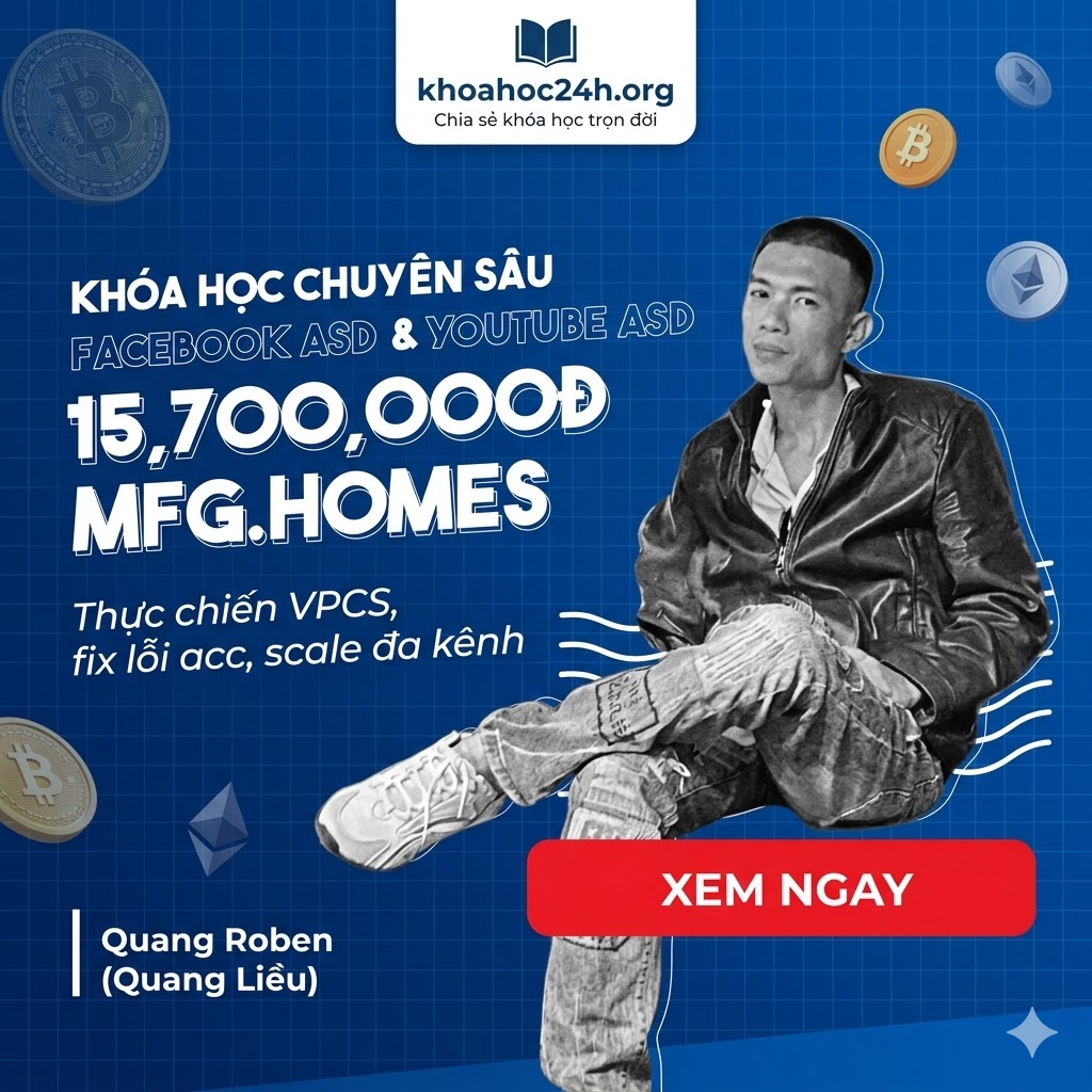 Bộ Combo 8 Khóa Học Facebook & Youtube Ads Chuyên Sâu Cùng MFG.HOMES