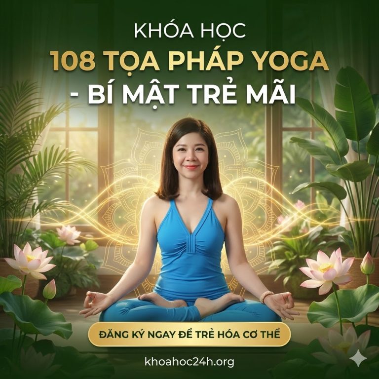 Khóa Học 108 Tọa Pháp Yoga - Bí Mật Trẻ Mãi