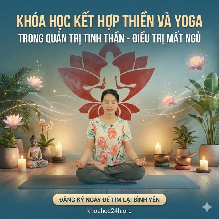 Khóa Học Kết Hợp Thiền Và Yoga Trong Quản Trị Tinh Thần - Điều Trị Mất Ngủ