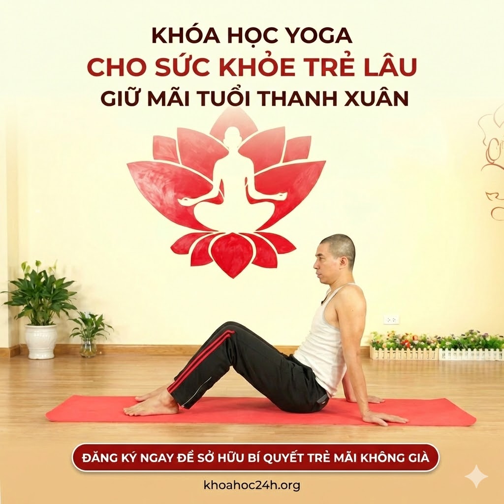 Khóa Học Yoga Cho Sức Khỏe Trẻ Lâu Giữ Mãi Tuổi Thanh Xuân