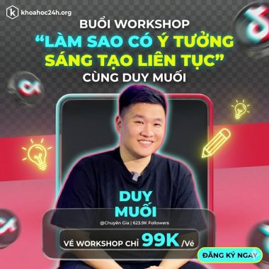 Buổi Workshop “Làm sao có ý tưởng sáng tạo liên tục” Cùng Duy Muối