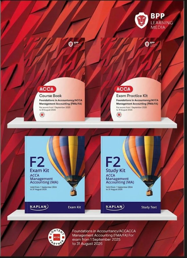 Trọn Bộ tài liệu ACCA - PDF môn F2 BPP & Kaplan Update 2026