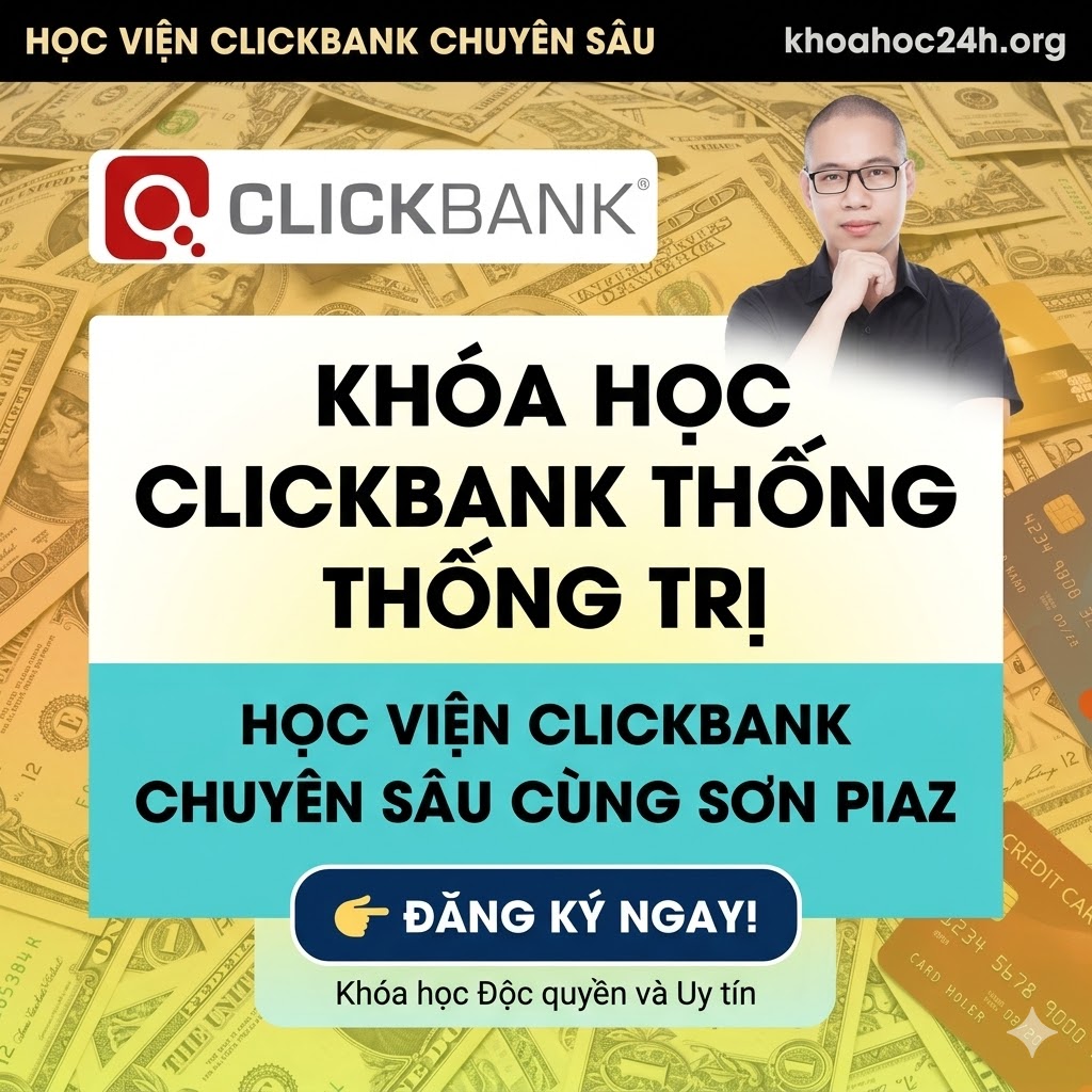 Khóa Học Clickbank Thống Trị – Học Viện Clickbank Chuyên Sâu Cùng Sơn Piaz