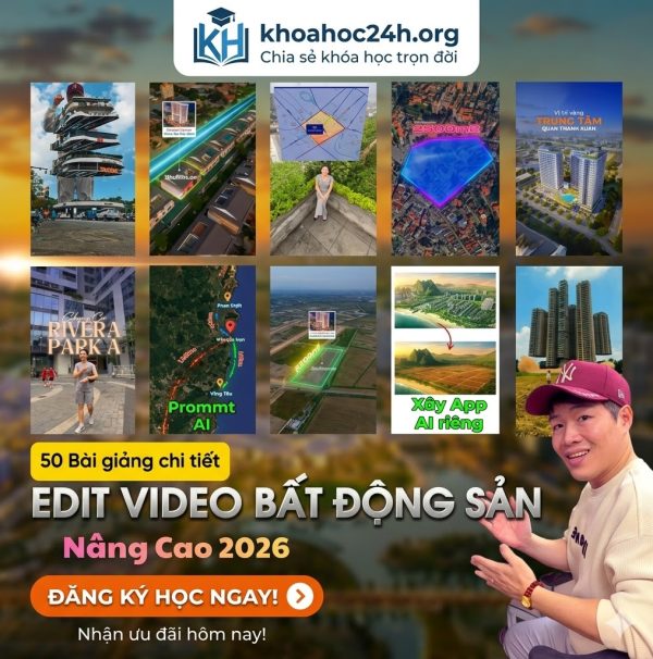 Khóa Học Edit Video Bất Động Sản Nâng Cao Cùng Phú Films