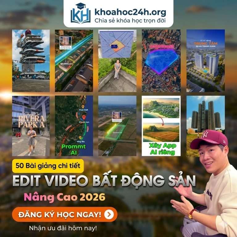 Khóa Học Edit Video Bất Động Sản Nâng Cao Cùng Phú Films