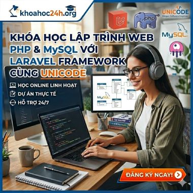 Khóa Học Lập trình web PHP & MySQL với Laravel Framework cùng Unicode