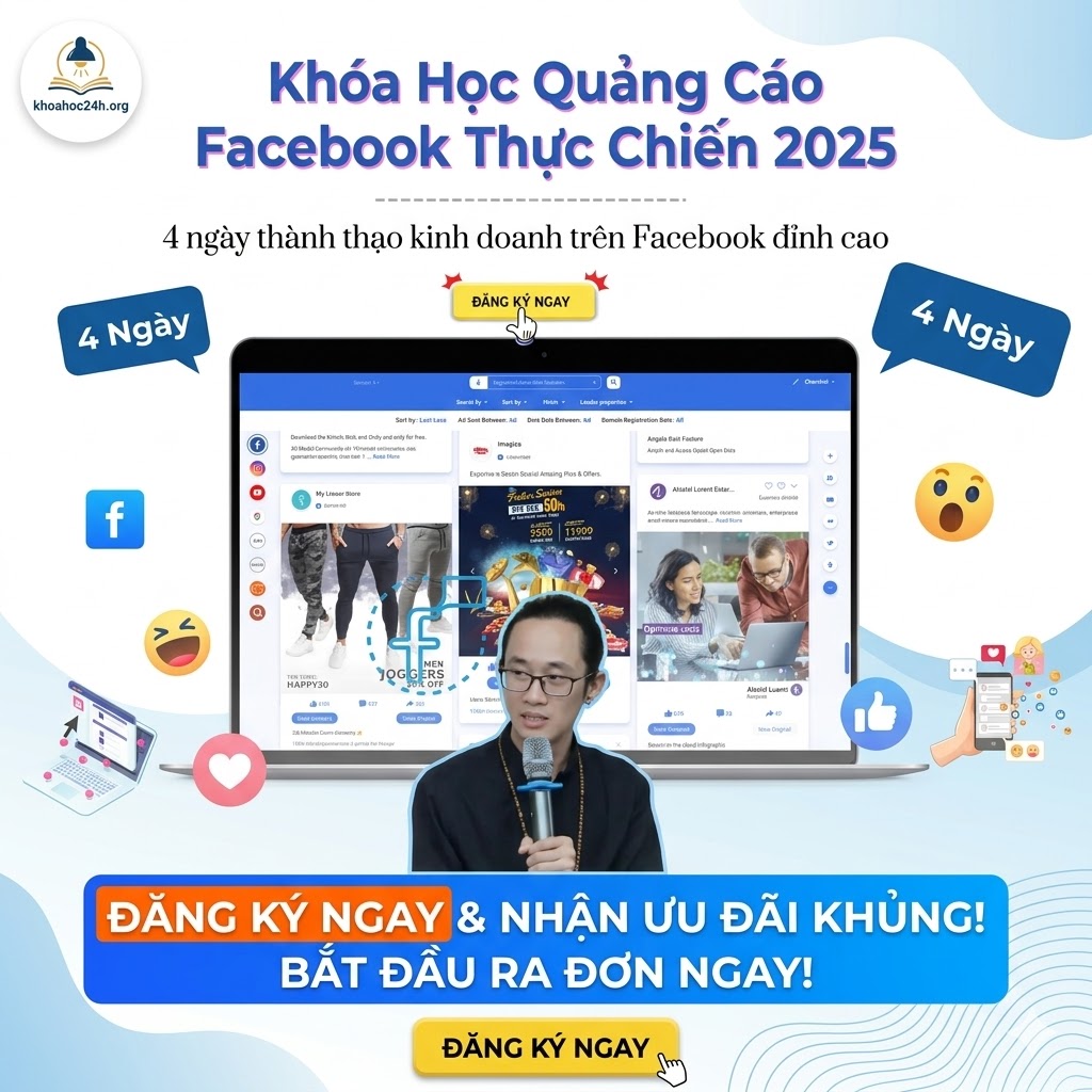 Khóa Học Quảng Cáo Facebook Thực Chiến 2025 Cùng Chu Minh Hạnh