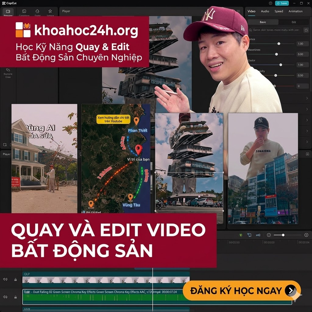 Khóa Học Quay Và Edit Video Bất Động Sản Cơ Bản 2026 Cùng Phú Films