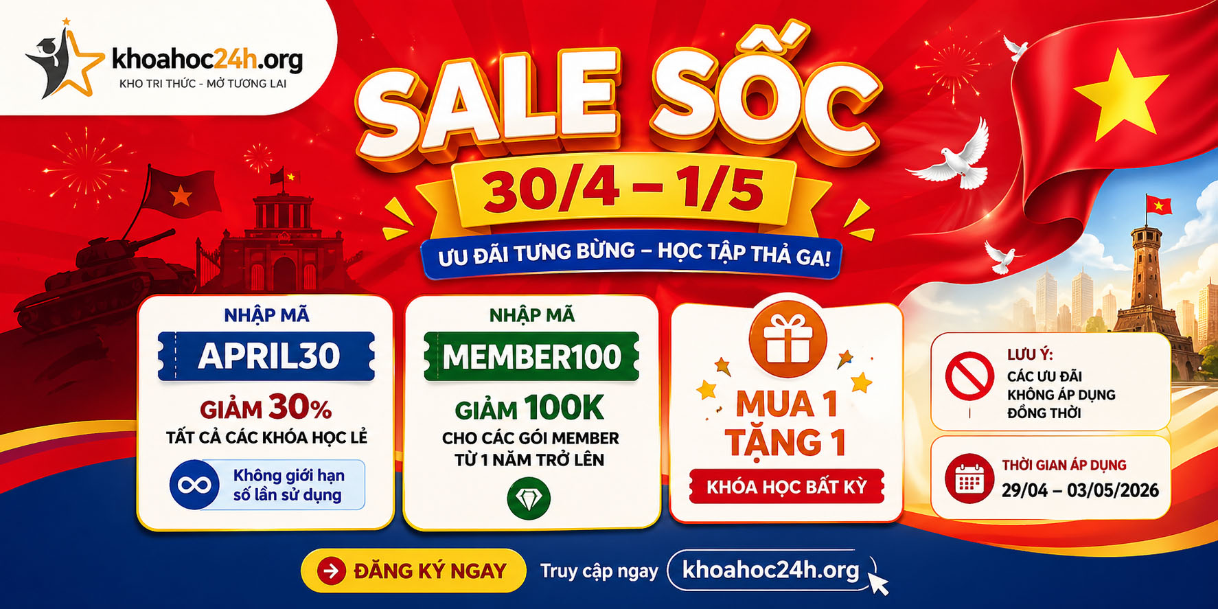 Chi tiết Sale Khoa Học