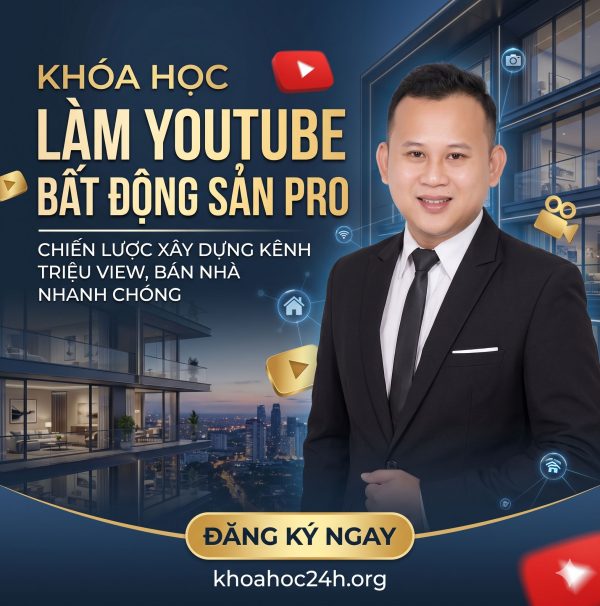 Khóa Học Làm YouTube Bất Động Sản Pro