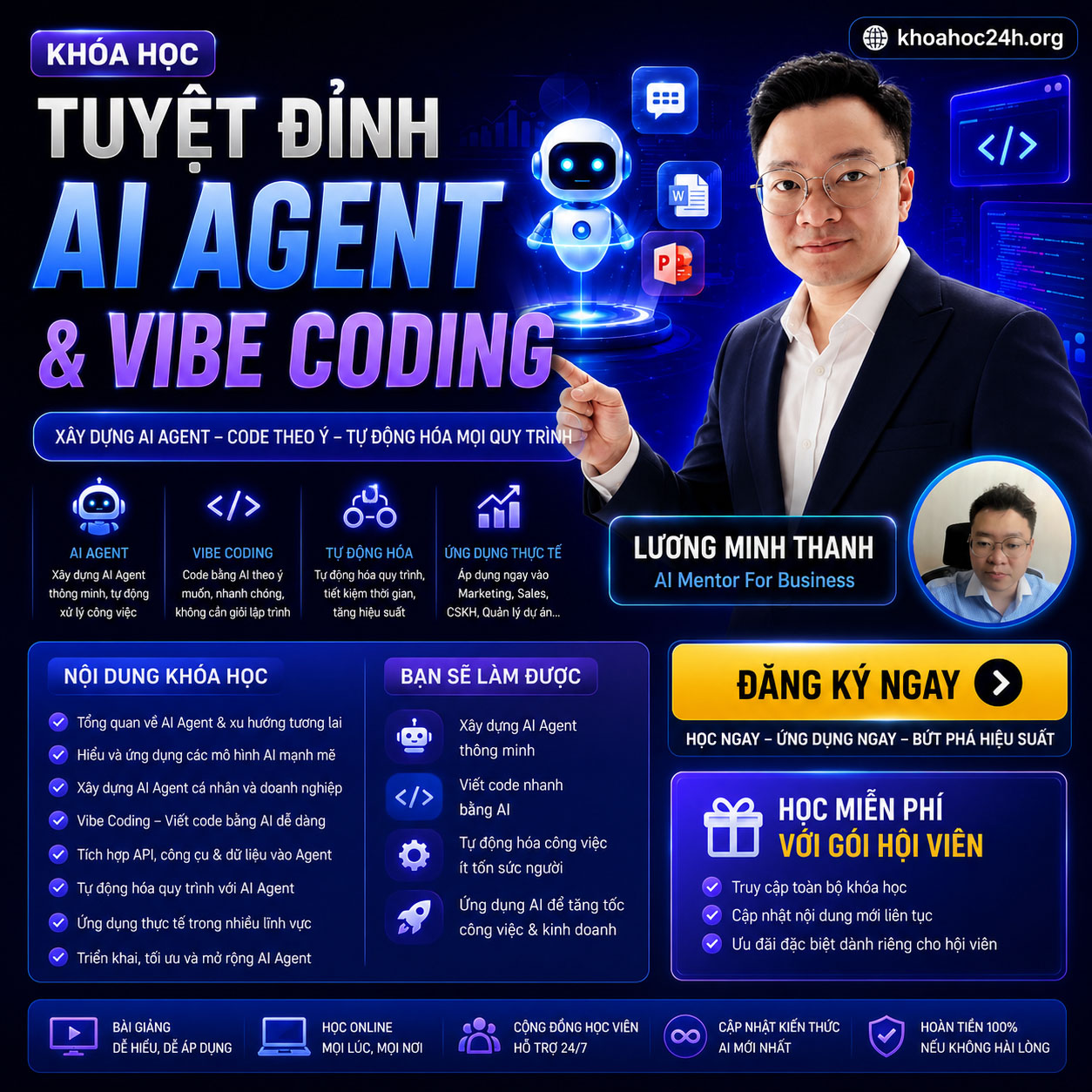 Khóa Học Tuyệt Đỉnh AI Agent Vibe Coding Mới Nhất