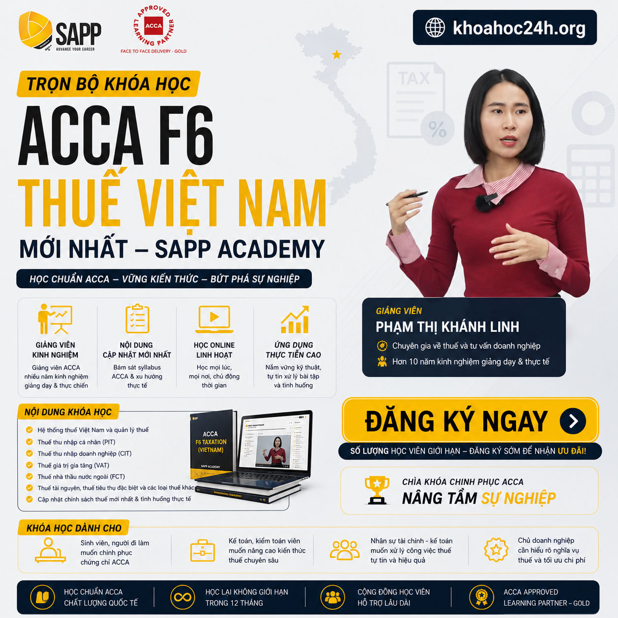 Trọn Bộ Khóa Học ACCA F6 Thuế Việt Nam (TX) Mới Nhất – SAPP Academy