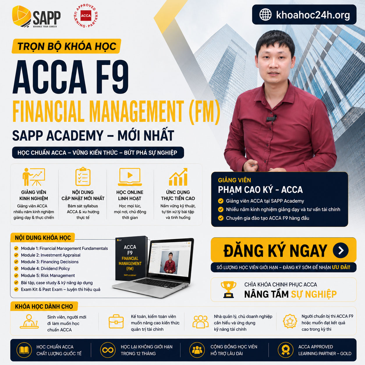 Trọn Bộ Khóa Học ACCA F9 Financial Management (FM) SAPP Academy Mới Nhất