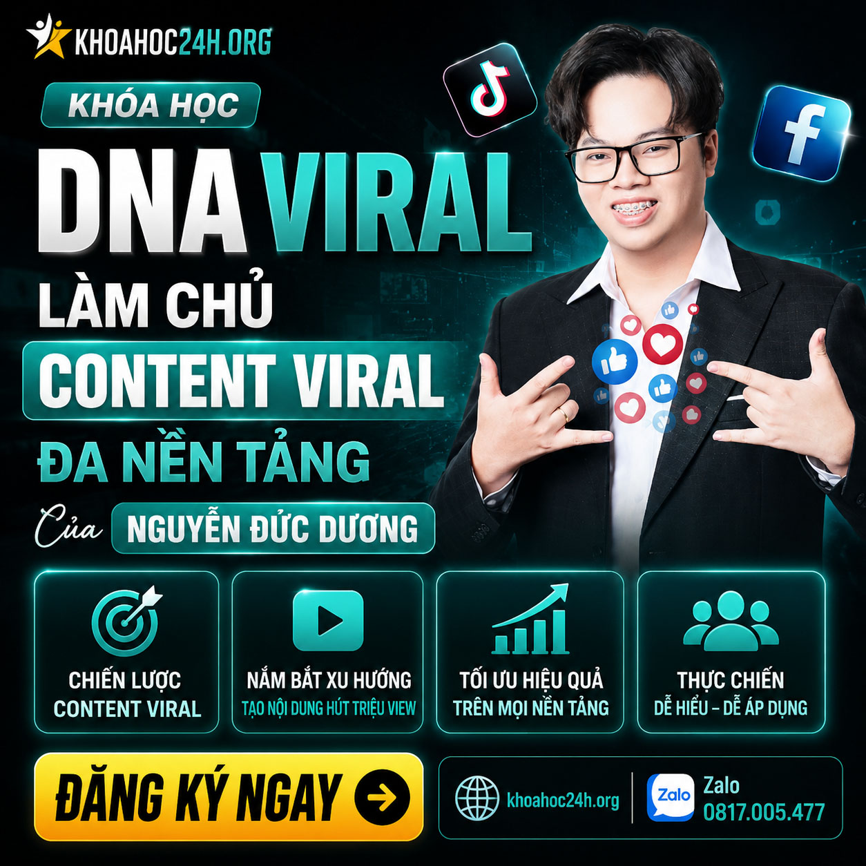 Khóa Học DNA Viral – Làm Chủ Content Viral Đa Nền Tảng Của Nguyễn Đức Dương Khóa Học DNA Viral – Làm Chủ Content Viral Đa Nền Tảng Của Nguyễn Đức Dương