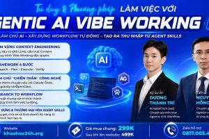 MUA CHUNG KHÓA HỌC TƯ DUY & PHƯƠNG PHÁP LÀM VIỆC VỚI AGENTIC AI VIBE WORKING K02