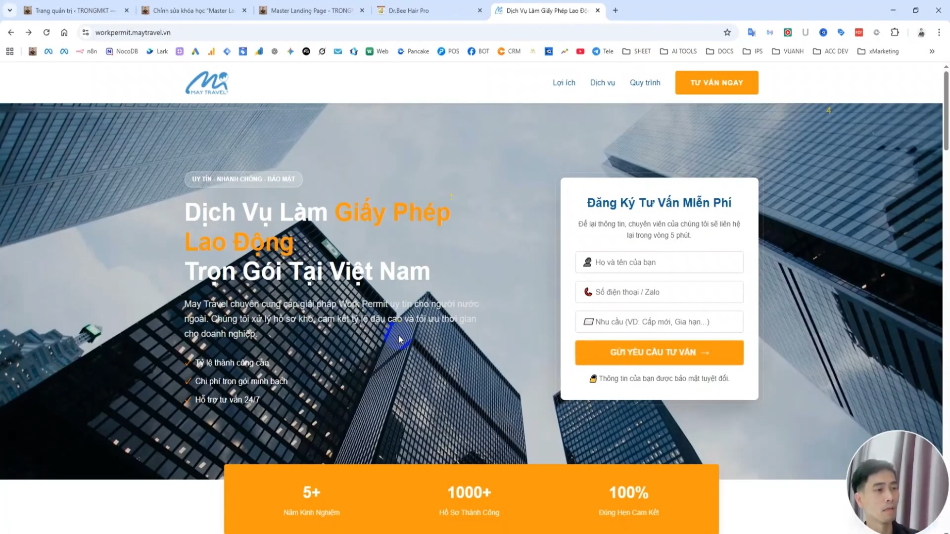 Khóa Học Master Landing Page 2026 – TRONGMKT