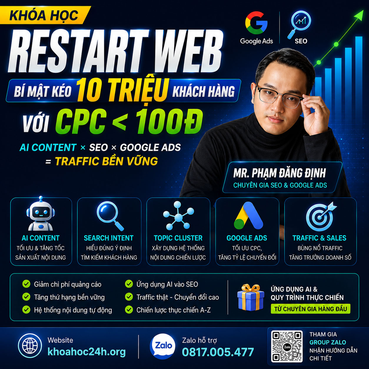 Trọn Bộ Khóa Học RESTART WEB – Phạm Đăng Định