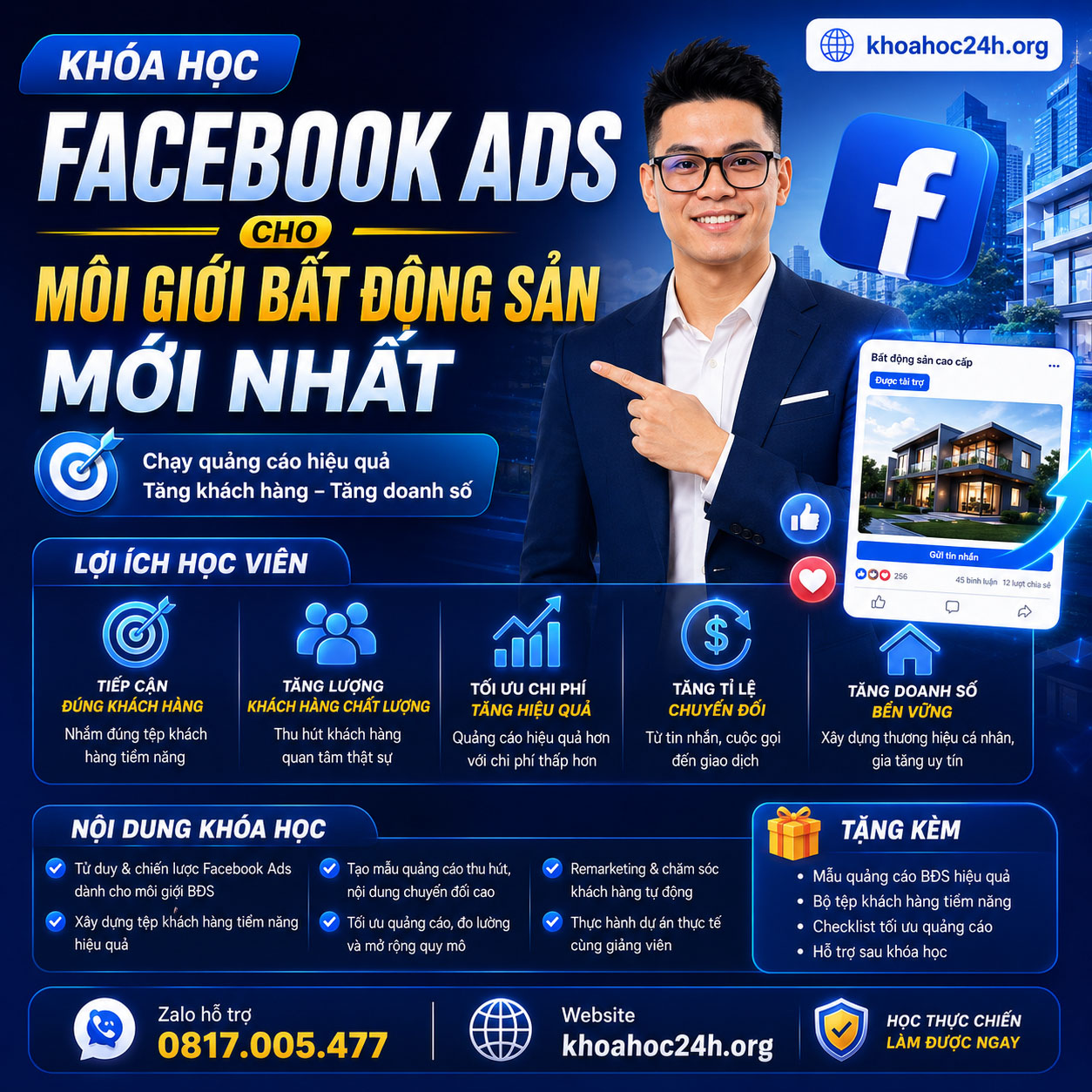 Khóa Học Facebook Ads Cho Môi Giới Bất Động Sản Mới Nhất
