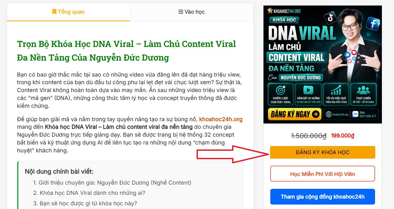 đăng ký khóa học trên khoahoc24h.org