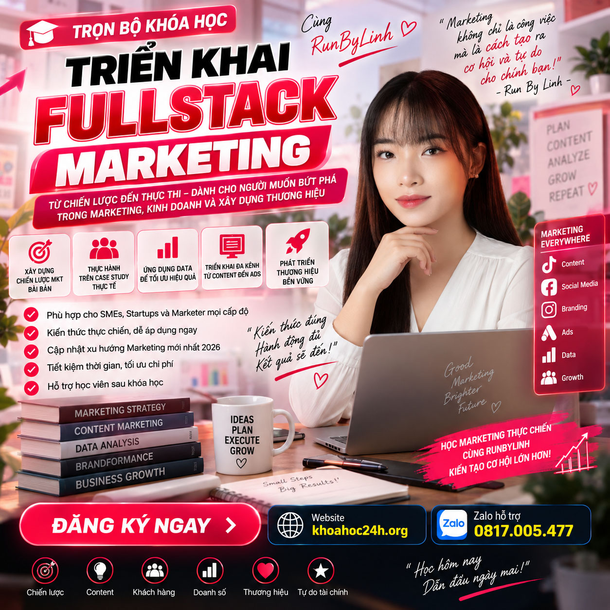 Khóa Học Triển Khai Fullstack Marketing Cùng RunByLinh