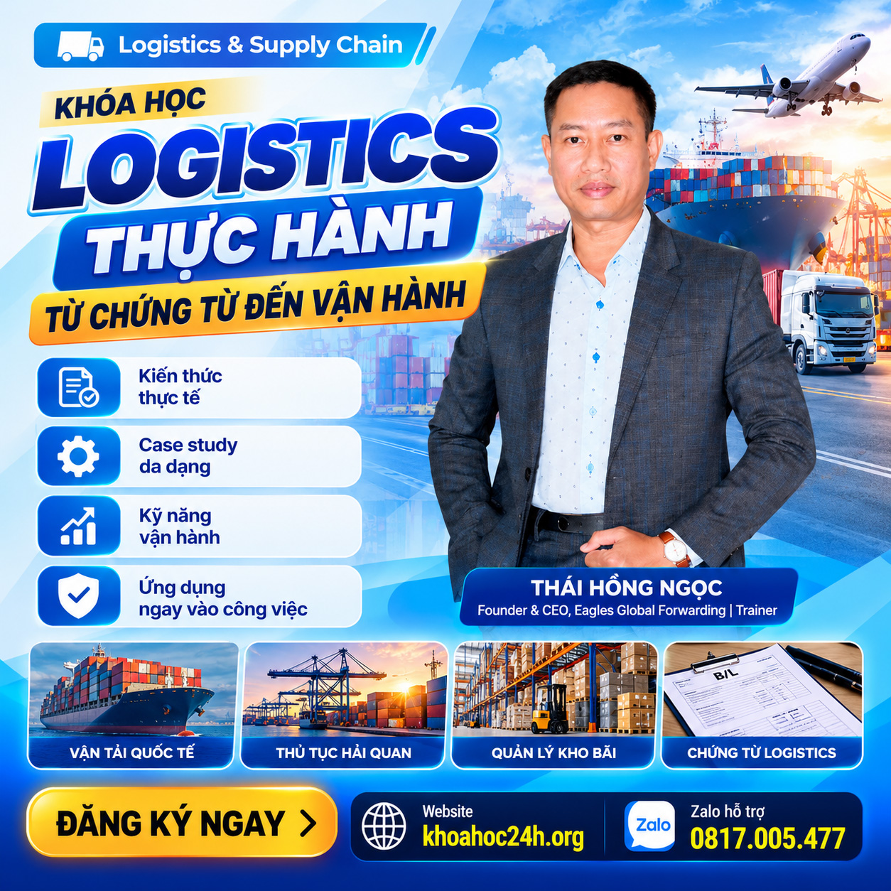 Khóa Học Logistics Thực Hành Từ Chứng Từ Đến Vận Hành – Chuyên Gia Thái Hồng Ngọc Khóa Học Logistics Thực Hành Từ Chứng Từ Đến Vận Hành – Chuyên Gia Thái Hồng Ngọc